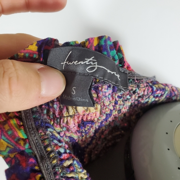 SOLD: Sleeveless paisley maxi dress size small - Picture 4 of 5